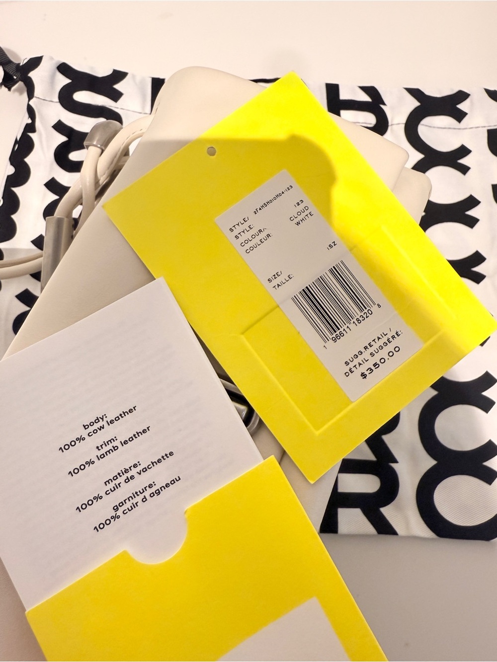NWT Marc Jacobs mini dual satchel - cloud white - Picture 6 of 7